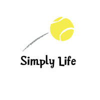 Simply Life Tennis Unisex and Men's White tee
